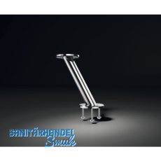 Barkonsole Irland schrg Hhe 230 mm, Rosetten  90 mm, Edelstahl