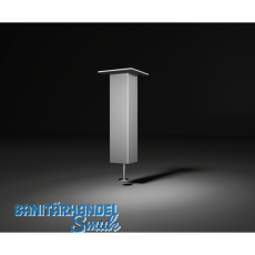 Barkonsole Capri Holz gerade 50 x 50 mm, Höhe 230 mm, Aluminium Edelstahl Effekt Barkonsole Capri Holz gerade 50 x 50 mm, Höhe 230 mm, Aluminium Edelstahl Effekt