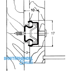 SECOTEC Kugel-Einfachauszug AZ870 17/278 mm verzinkt SB-1