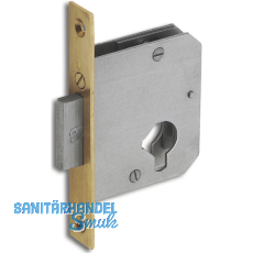 JuNie 2863 Zylinder-Einsteckschloss, Dornma 30 mm, blank, Stulp Messing