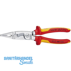 KNIPEX Elektro-Installationszange VDE mit 6 Funktionen Lnge 200 mm