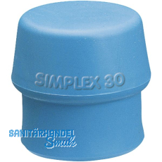 Schonhammer-Einsatz Kopfdurchmesser 40 mm TPE-Soft blau