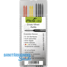 LYRA Ersatzminen-Set graphit/gelb/rot zu Tieflochmarker Pica Dry
