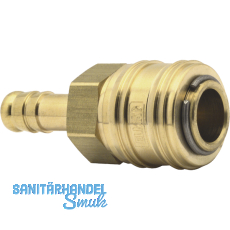 Euro Druckluft Kupplung aus Messing mit 9 mm Schlauchtülle Euro Druckluft Kupplung aus Messing mit 9 mm Schlauchtülle
