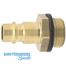 Euro Druckluft Stecknippel aus Stahl mit Auengewinde 3/8\"