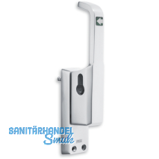 Trtreibriegel aufliegend Pfeil, schwer sperrbar, links, Hub 23 mm, silber elox.