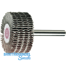 LUKAS Fcherschleifbrste 50 x 30 mm Korn 120 Schaft 6 mm