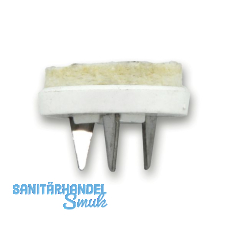 SECOTEC Gleitngel Puntak mit Filz zum Nageln wei 25 mm SB-20 BL5