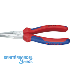 KNIPEX Flachzange DIN 5749 mit kurzen, flachen Backen 2K-Griff Lnge 160 mm