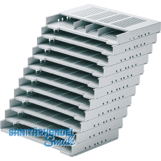 HETTICH SYSTEMA TOP 2000 Formularablage, Fcheranzahl 11, Kunststoff Alu-Finish