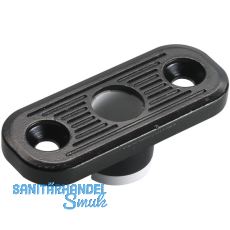 Stangenfhrung f. Holztren C= 20 x 50 mm, schwarz beschichtet