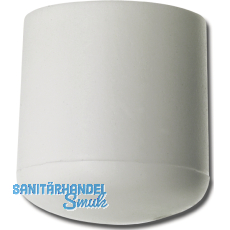 Fukappen fr Rundrohr auen, Rohr 30, Kunststoff wei