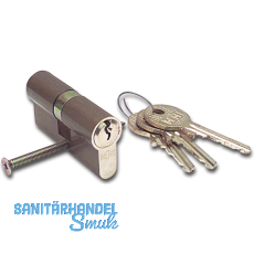 Doppelzylinder GEGE gleichsperrend H36000, 30/30, Messing vernickelt matt Doppelzylinder GEGE gleichsperrend H36000, 30/30, Messing vernickelt matt