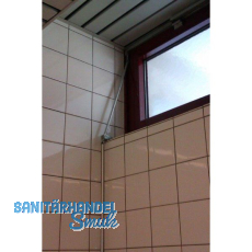 ffnerschere GEZE OL90 N m. Flgelbock u. Scherenlager, silber eloxiert