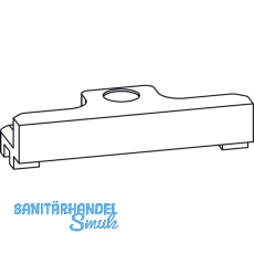 GU-966 mZ Schlieplatte, Schema C, Montage auf Falzhebelverschluss, Zink silber
