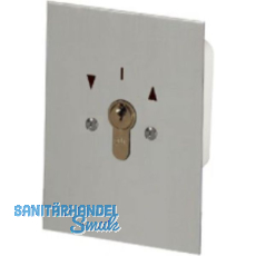 Schlsselschalter Unterputz, 90 x 70 x 52 mm, Aluminium