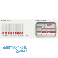 BURG-WCHTER OFFICE ZE 300, Geldzhleinsatz, 326 x 167 x 50 mm, hellgrau