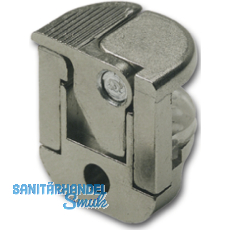 Glasbodentrger Alfa Stop zum Anschrauben, Glas 6/8/10 mm,vernickelt,VPE 100 ST