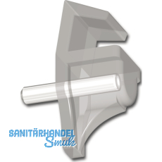 Glasbodentrger Andrea zum Stecken,Bohr  3 mm,Kunststoff transparent,VPE 1000ST