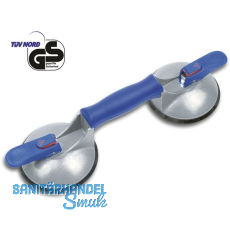 Glasscheibenheber 2-Kopf lngs mit Vakuumanzeige Tragkraft 60 kg