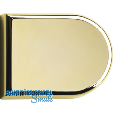 HETTICH Glastr-Zierkappe halbrund, Kunstsoff matt vernickelt, 70713