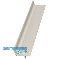 Griffmulde Aktor L-Profil vertikal, L 5000 mm, H 46 mm, Alu wei RAL 9010