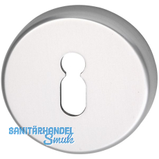 GRUNDMANN Schlsselrosette BBWG m.Universaltrger \"U\",  50, H: 8, silber elox