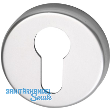 GRUNDMANN Zylinderrosette PZ,GEOS m. Universaltrger \"U\",  50,H:8,silber elox.