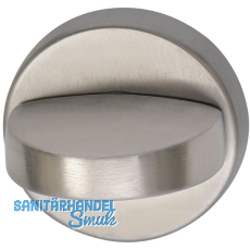 GRUNDMANN WC-Rosette  50 mm, m. Anschraubtrger\"A\" u. Drehknopf, EdSt. matt