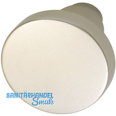 GRUNDMANN Knopfdrckerlochteil Flachform,  45 mm, Aluminium neusilber eloxiert