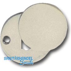 GRUNDMANN Blindrosette WG AB6 aufschraubbar, Aluminium poliert