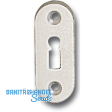 GRUNDMANN Drckerrosette WG oval, sichtbar geschr., 27 x 67 x 6 mm, Alu pol(16)