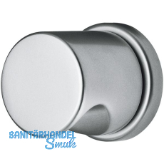 GRUNDMANN Trknopf Zylinderform - auf Ros. fest u.Gewindeanstze M4, silber elox