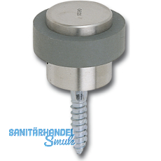 Bodentürpuffer WG, ø 48 mm, Höhe 38 mm, Anschlag Gummiring, silber elox. Bodentürpuffer WG, ø 48 mm, Höhe 38 mm, Anschlag Gummiring, silber elox.