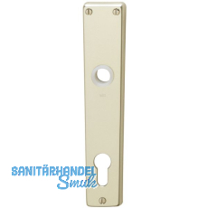 GRUNDMANN Knopflangschild WG 2000, PZ88, Aluminium neusilber eloxiert