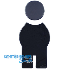 Symbol Mann selbstklebend, 71,5 x 150 mm, Nylon tiefschwarz