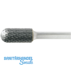 LUKAS HM-Frsstift Form C Walzenrund Kopf  12 mm Lnge 25 mm Zahnung 4 Inox