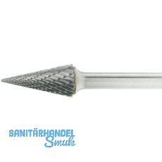 LUKAS HM-Frsstift Form M Spitzkegel Kopf  12 mm Lnge 25 mm Zahnung 3