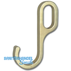 Haken HO1 fr Oval-Schrankrohr 30 x 15 mm, Zamak verchromt