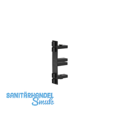 Halterung Funktions-/Trennwandprofil Quatro, Kunststoff schwarz