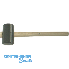 Gummihammer fassfrmig Gr.3 Kopfdurchmesser 75 x 130 mm mit Eschenstiel