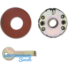 HEWI Drckerrosetten innen 305.23R - Polyamid, rubinrot