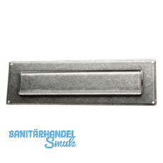 HALC Briefeinwurf 285 x 85 mm, Eisen verzinkt schwarz passiviert