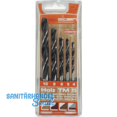 ALPEN Holzspiralbohrer Kassette CV TM5 Bohrer  4 - 10 mm 5-teilig