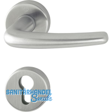 HOPPE FH-Drckergt. PARIS - auf Ros. PZ, TS40-45, Edelstahl matt