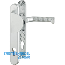 HOPPE Wechselgarnitur LIVERPOOL - m.Griffplatte u.LS PZ92, silber elox