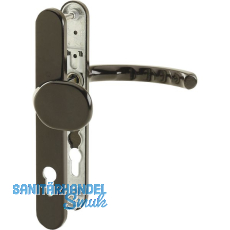 HOPPE Wechselgarnitur LUXEMBOURG - m Knopf u. LS PZ88, Alu silber elox