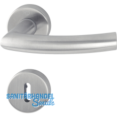 HOPPE Drckergt. TRONDHEIM - auf Ros. BB, TS37 - 42, Edelstahl matt