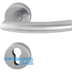 HOPPE Drckergt. TRONDHEIM - auf Ros. PZ, TS37 - 42, Edelstahl matt