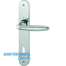 HOPPE Drckergt. VERONA - auf LS PZ88, TS32 - 48, Messing verchromt matt